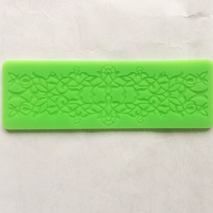 Mini Sugarcraft Cake Decoration Lace Border Fondant Gumpaste Icing Silicone Mold Mould Lace Shaped Cupcake Mat... N4