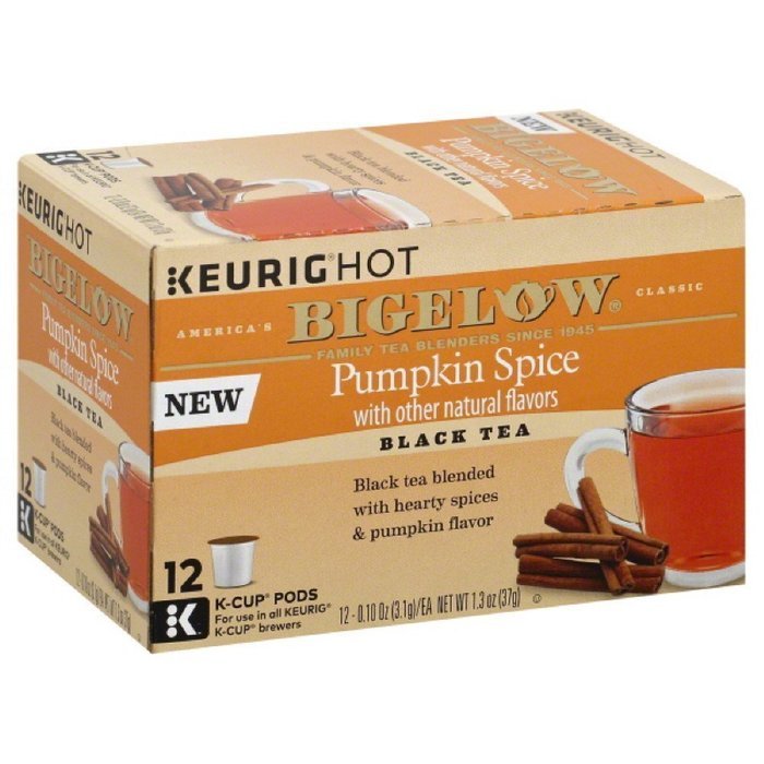 Bigelow Pumpkin Spice Tea Keurig K-cup, 12 Count