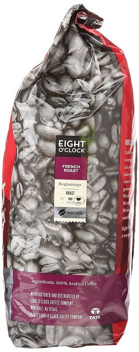 Eight O'Clock Coffee French Roast Whole Bean Coffee, 36 Ounce N2