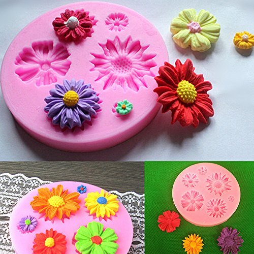 "Silicone Flower Mold Cake Decorating Chocolate Sugar Craft Mould" shopping N2