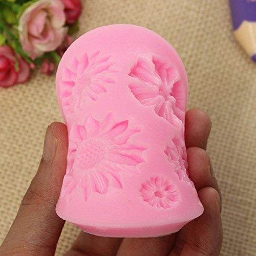"Silicone Flower Mold Cake Decorating Chocolate Sugar Craft Mould" shopping N5