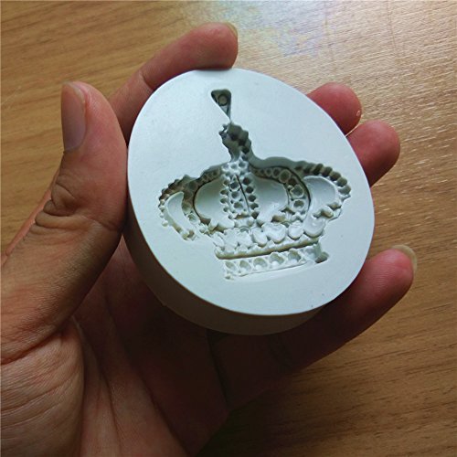 "New 3D Beautiful Crown Silicone Cake Chocolates Soap Mold Fondant Mould Decoration" shopping N2