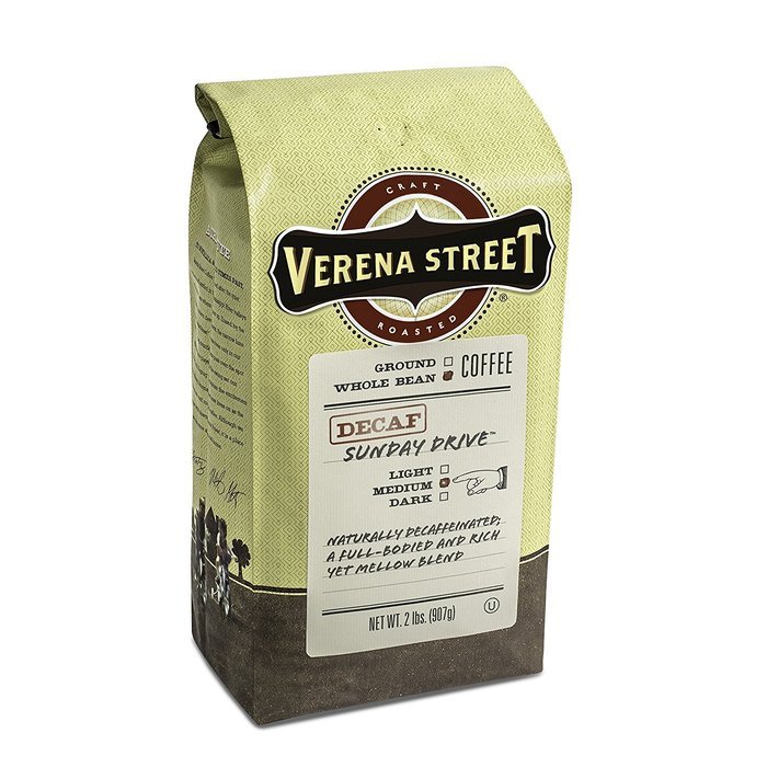 Verena Street Coffee Julien's Breakfast Blend, whole bean medium roast, 2LB (32oz.), Rainforest Alliance Certified... N12
