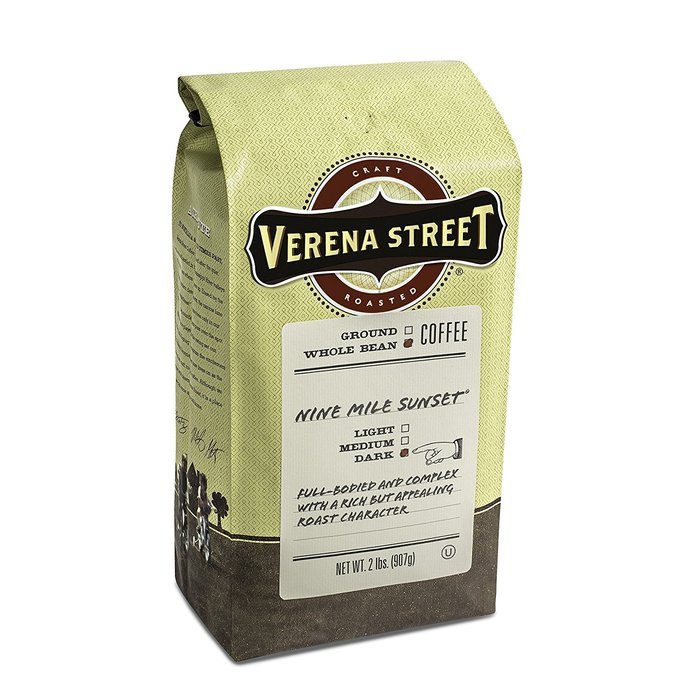 Verena Street Coffee Julien's Breakfast Blend, whole bean medium roast, 2LB (32oz.), Rainforest Alliance Certified... N15