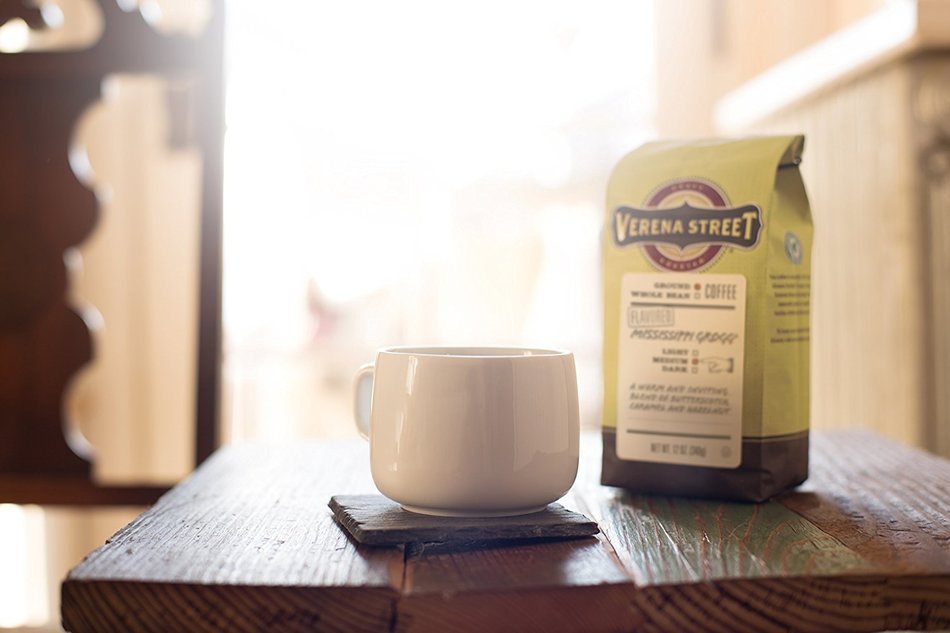 Verena Street Coffee Julien's Breakfast Blend, whole bean medium roast, 2LB (32oz.), Rainforest Alliance Certified... N20