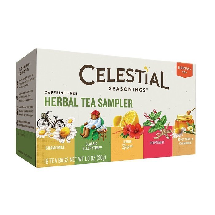 Celestial Seasonings Herbal Tea Sampler Caffeine Free Herbal Tea - 18 CT