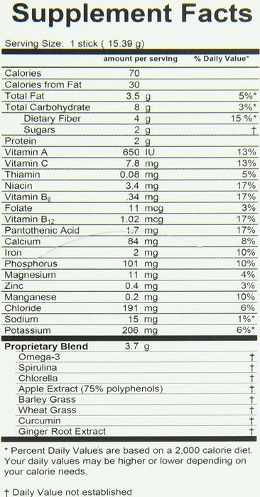 Trac Health Chia Plus Blackberry Hibiscus Green Tea Drink Mix, 273 Gram N18