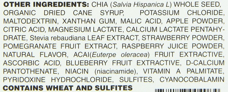 Trac Health Chia Plus Blackberry Hibiscus Green Tea Drink Mix, 273 Gram N19