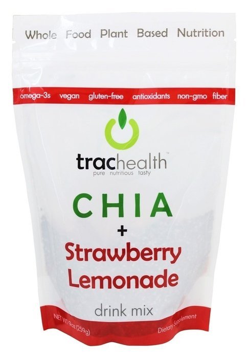 Trac Health Chia Plus Blackberry Hibiscus Green Tea Drink Mix, 273 Gram N21