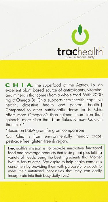 Trac Health Chia Plus Blackberry Hibiscus Green Tea Drink Mix, 273 Gram N28