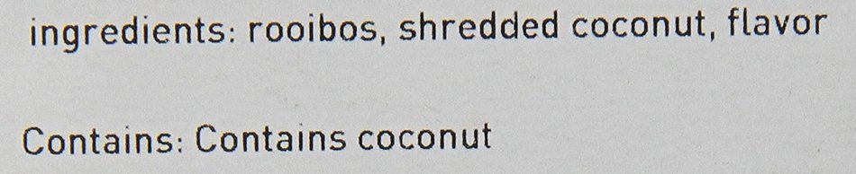 Teas Etc Coconut Custard Loose Leaf Rooibos 3 oz. N2