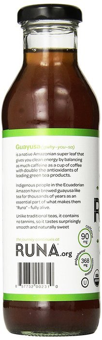 Runa Amazon Guayusa Unsweetened Bottled Tea, Guava, 14 Ounce (Pack of 6) N2