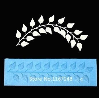 17cm*5cm Fondnat Lace Mold Silicone Chocolate Mold Cake Moldes Styling Tools Cake Tools Bakeware N2