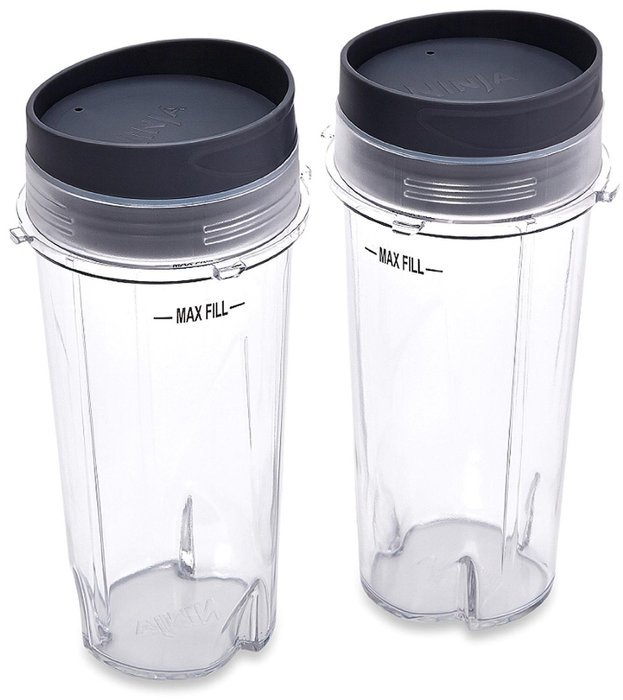 Ninja XWP002CS Single Serve Cups with Lids, Clear, 16-Ounce