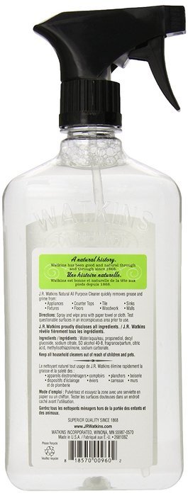 J.R. Watkins Natural All Purpose Cleaner, Aloe & Green Tea, 24 Ounce (Pack of 6) N5