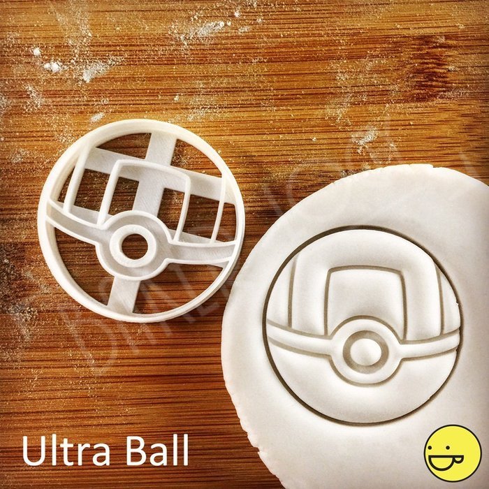 SET of 4 Pokeballs (Poke Ball, Great Ball, Ultra Ball, Master Ball) Cookie cutters: Beautifully detailed classic... N3