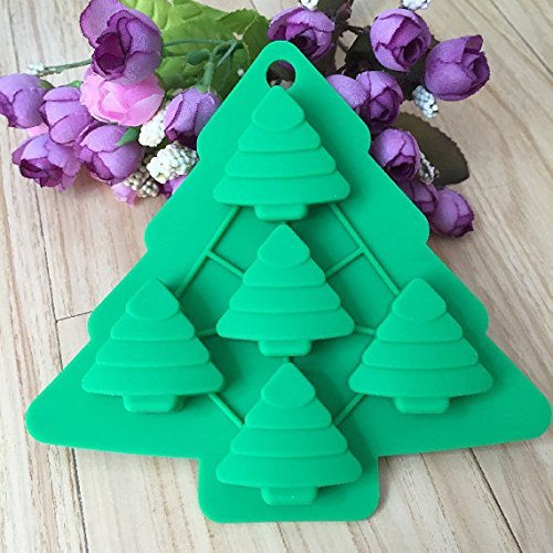 Lariy Cake Mold Christmas Tree Flexible Silicone Mould For Candy Chocolate Soap N2
