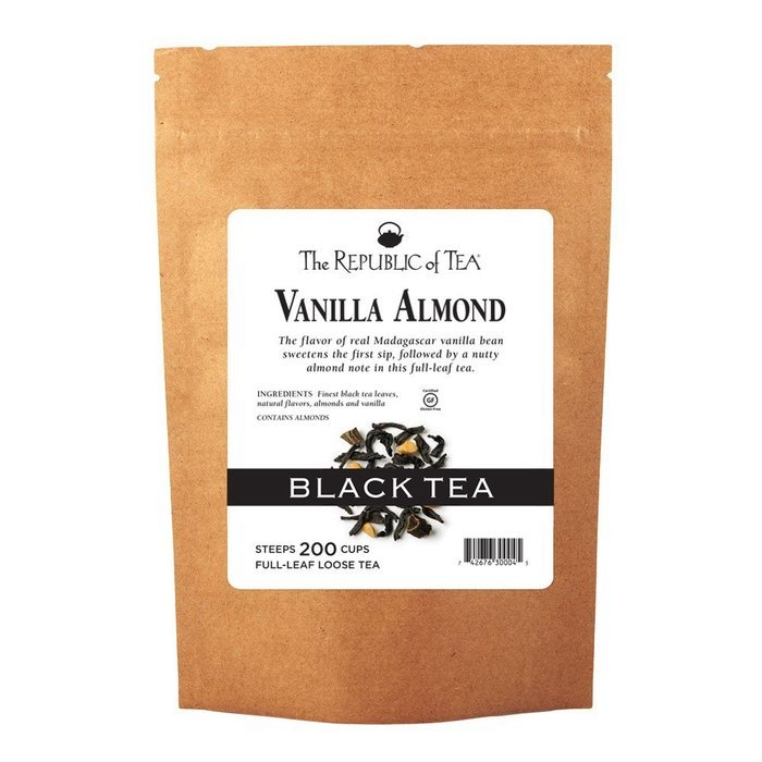 The Republic Of Tea Vanilla Almond Black Full-Leaf, 3.5 Ounces/50-60 Cups N3