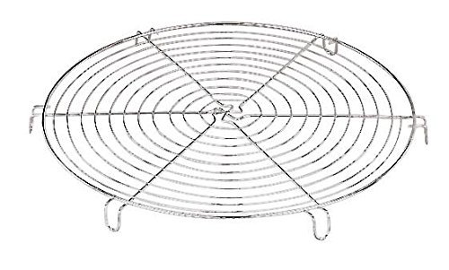 Paderno World Cuisine Round Cooling Rack, 10-1/4-Inch, Gray