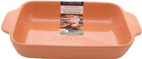Mason Cash Terracotta Rectangular Dish, 2.1-Quart