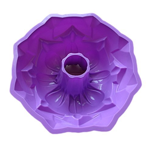 Angel Large Tulip Hollow Silicone Cake Mold Great Round Mode Tulip Top 8"x3" Color At Random N2