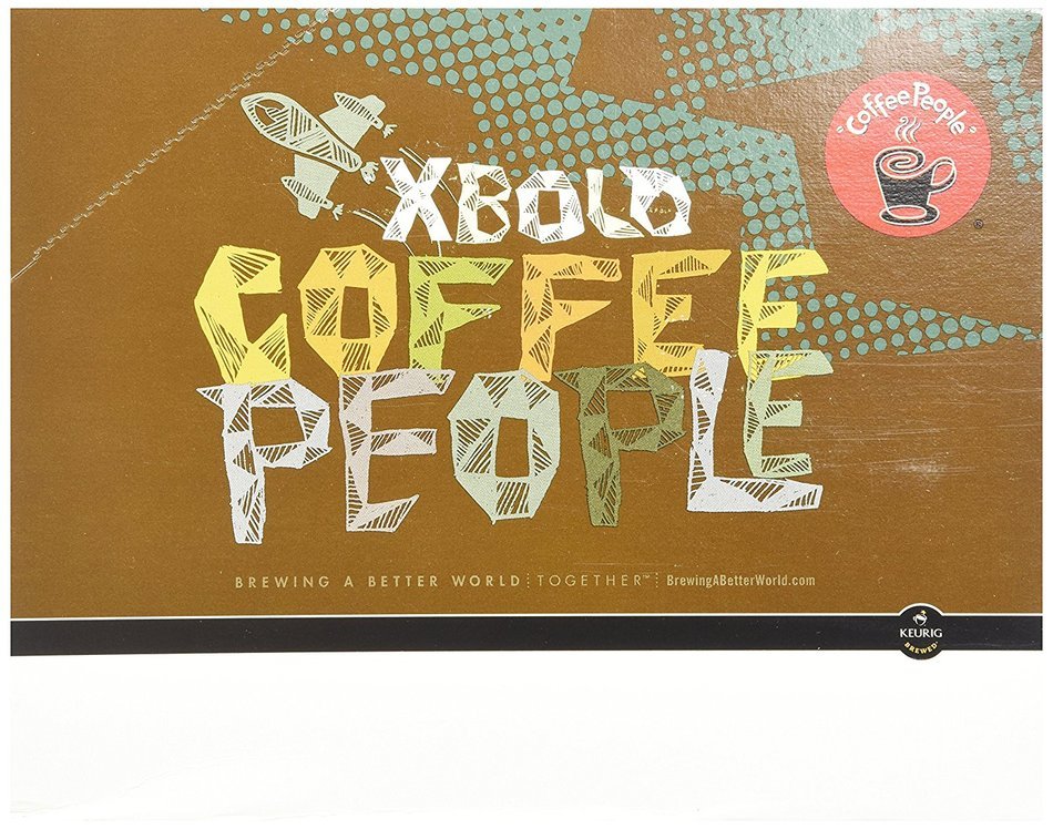 Coffee People Dark Roast, Jet Fuel, K-Cup Portion Pack for Keurig Brewers 24-Count N4