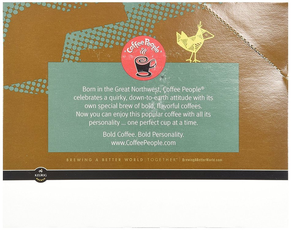 Coffee People Dark Roast, Jet Fuel, K-Cup Portion Pack for Keurig Brewers 24-Count N6