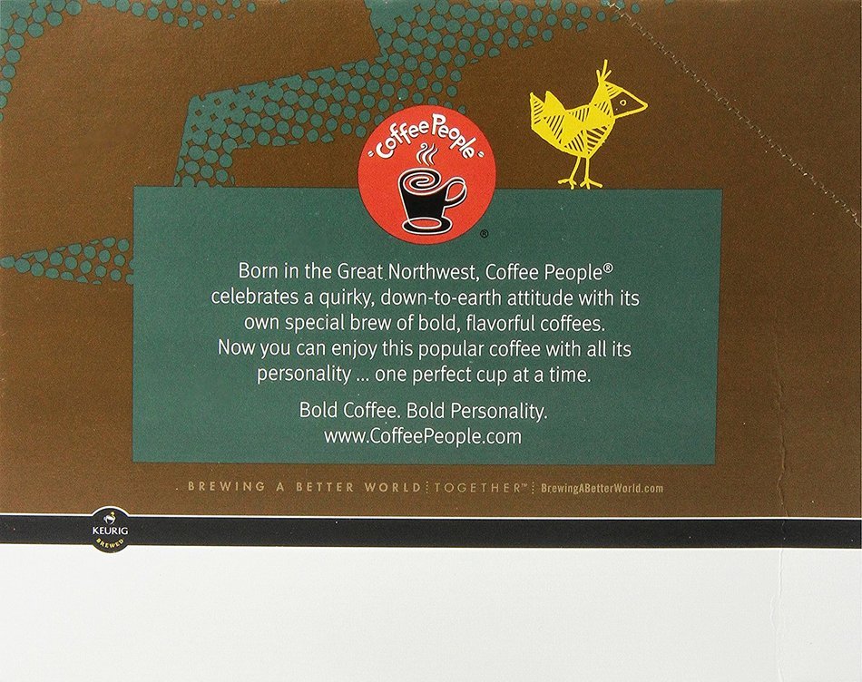Coffee People Dark Roast, Jet Fuel, K-Cup Portion Pack for Keurig Brewers 24-Count N13