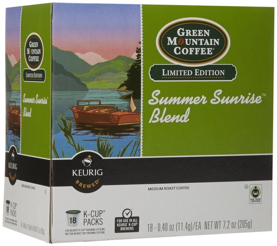 Green Mountain Coffee Summer Sunrise Blend - 18 ct N2