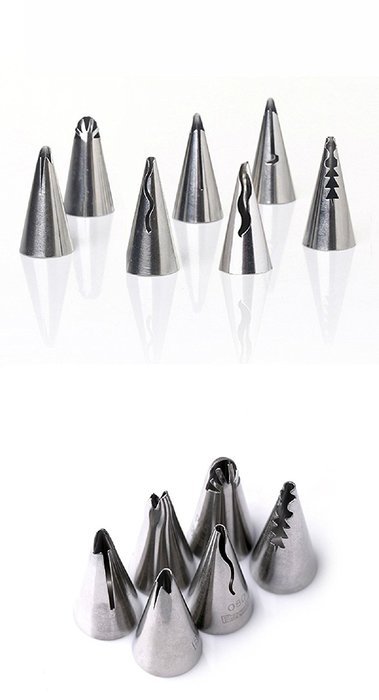7pcs Stainless Steel Flower Icing Piping Nozzles Tips Pastry Cake Baking Tool N8