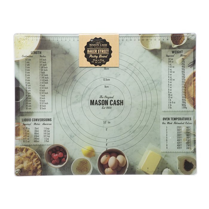 Mason Cash Baker Lane Glass Pastry Board, 14-1/6 Inches N2