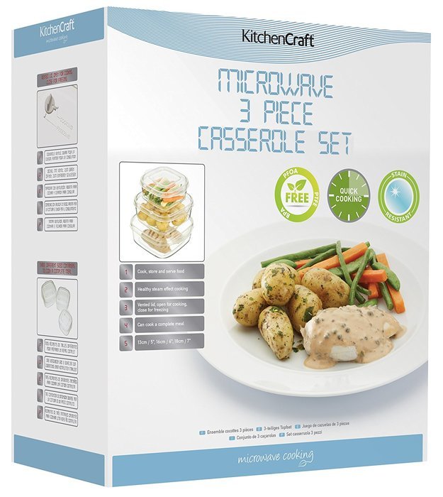 Microwave Casserole Three Piece Set N2