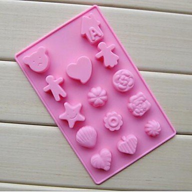 14 Hole Boy And Girl Shape Cake Ice Jelly Chocolate Molds,Silicone 20&iexcl;&Aacute;13&iexcl;&Aacute;1.5 CM(7.9&iexcl;&Aacute;5.1&iexcl;&Aacute;0.6 INCH)