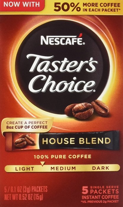 Nescafe Taster's Choice Instant Coffee, House Blend, 6 Count (Pack of 12) N8