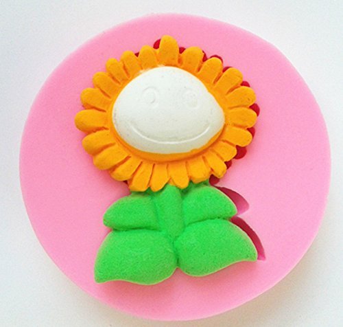Mr.S Shop Sunflower Smile Silicone Mold Chocolate Candy Jelly Fondant Cake Mold Kitchen Baking Tools，Small Size