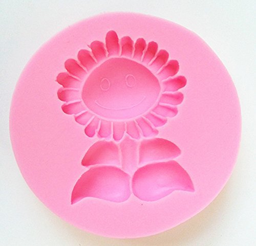 Mr.S Shop Sunflower Smile Silicone Mold Chocolate Candy Jelly Fondant Cake Mold Kitchen Baking Tools，Small Size N2