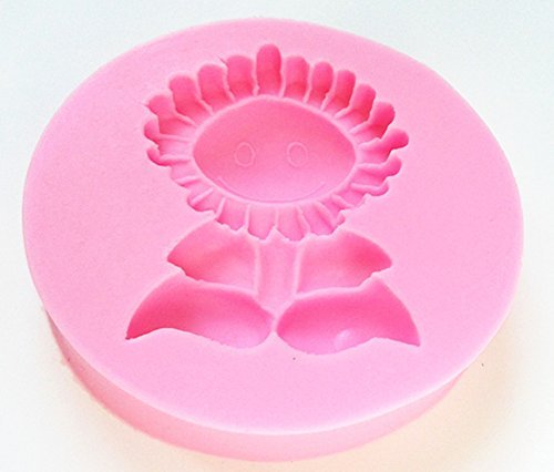Mr.S Shop Sunflower Smile Silicone Mold Chocolate Candy Jelly Fondant Cake Mold Kitchen Baking Tools，Small Size N3