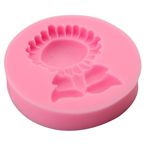 Mr.S Shop Sunflower Smile Silicone Mold Chocolate Candy Jelly Fondant Cake Mold Kitchen Baking Tools，Small Size N4