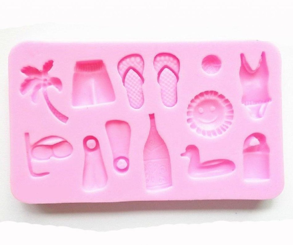 Allforhome(TM) Happy Hour on the Beach Silicone Cake Fondant Mold Chocolate Mould Fondant Pudding Molds Cake Decorating...