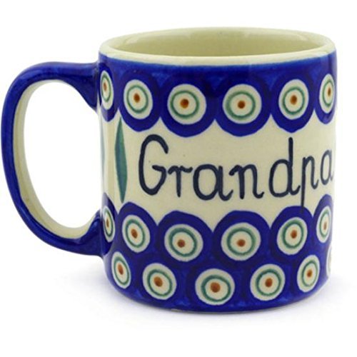 Ceramika Bona H7369E Polish Pottery Ceramic Mug Hand Painted, 12-Ounce