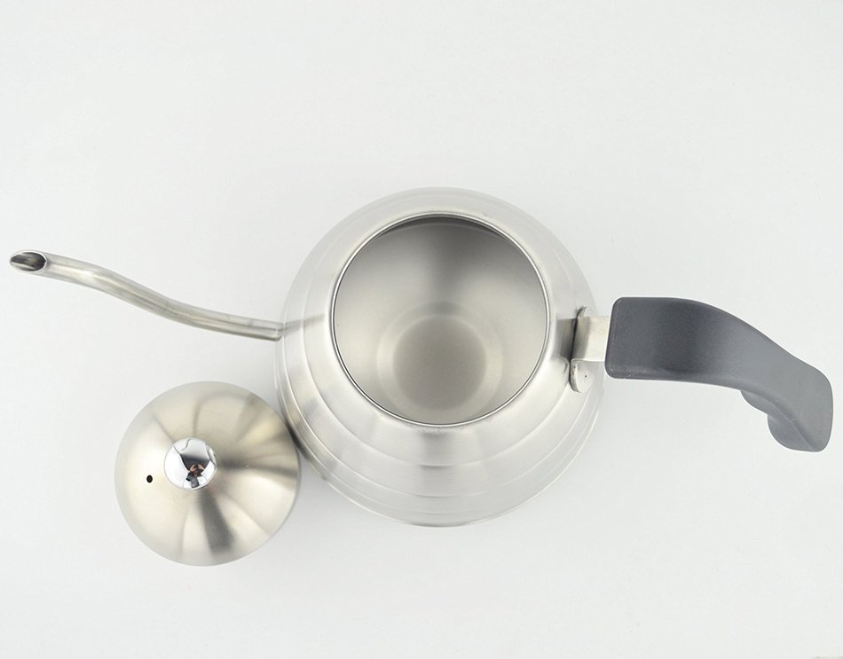 SAMYO Coffee & Tea Drip Kettle - Stainless Steel Precision Gooseneck Spout With Ergonomic Handle N6