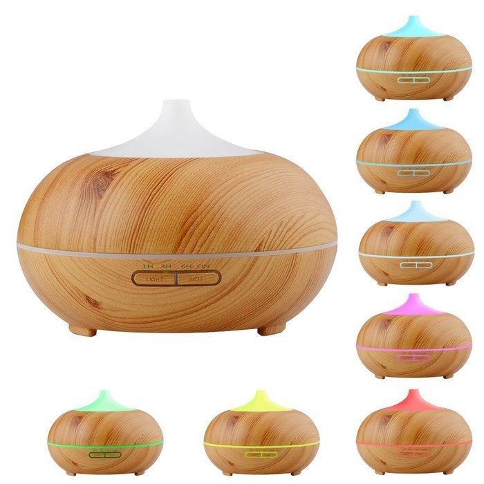 JUNCHI Ultrasonic Essential Oil Diffuser - Humidifier with LED Lights, Compact Size, Silent Operation and Easy-Travel... N14
