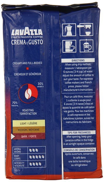 Lavazza Crema e Gusto - Ground Coffee, 8.8-Ounce Bricks (Pack of 4) N2
