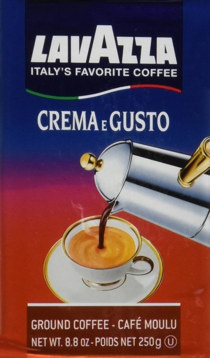 Lavazza Crema e Gusto - Ground Coffee, 8.8-Ounce Bricks (Pack of 4) N6