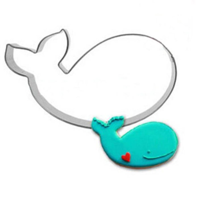 Cake & Cookie Cutters Whale Shape Stainless Steel Cookie Cutter Fondant Cake Mold