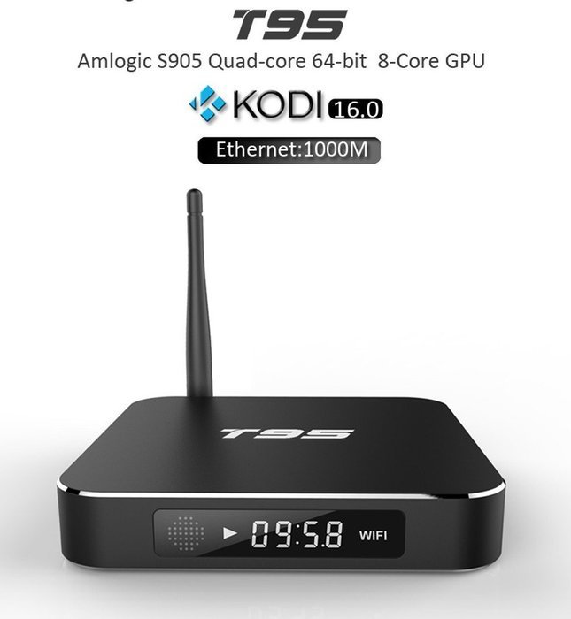 [2016 Latest Version] HONGYU T95 Android 5.1 Lollipop TV Box Amlogic S905 Quad-core 1GB 8GB 4K2k HD Decoding Kodi16.0... N5