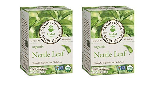 Traditional Medicinals Organic Nettle Leaf Herbal Tea -- 16 Tea Bags Each / Pack of 2