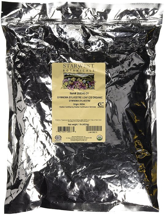 Starwest Botanicals Organic Gymnema Sylvestre Leaf C/S, 1 Pound N3