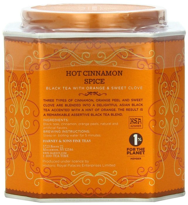 Harney & Sons Hot Cinnamon Spice 30ct 2.67 oz N3