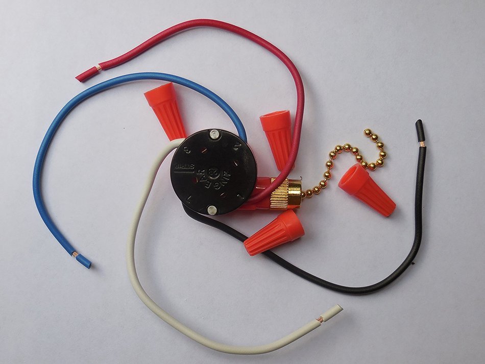 ZE-208S Zing Ear Ceiling Fan Pull Chain 3 Speed Control replacement Switch ze208s E89885 N2